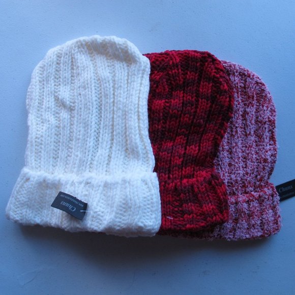 Chuns Accessories - Luxury Soft Knitted Beanies White, Red and Pink  Your Choice!!!!!